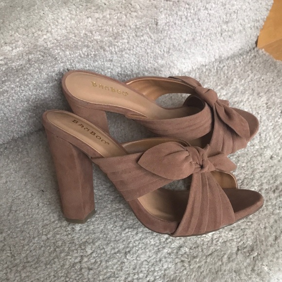 Suede slip knot heels - Picture 2 of 6